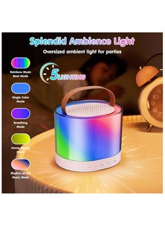 Toy Box Portable Karaoke Machine with 2 Wireless Microphone Music Player Toys Gifts Children Mini BT Speaker  - Image 5