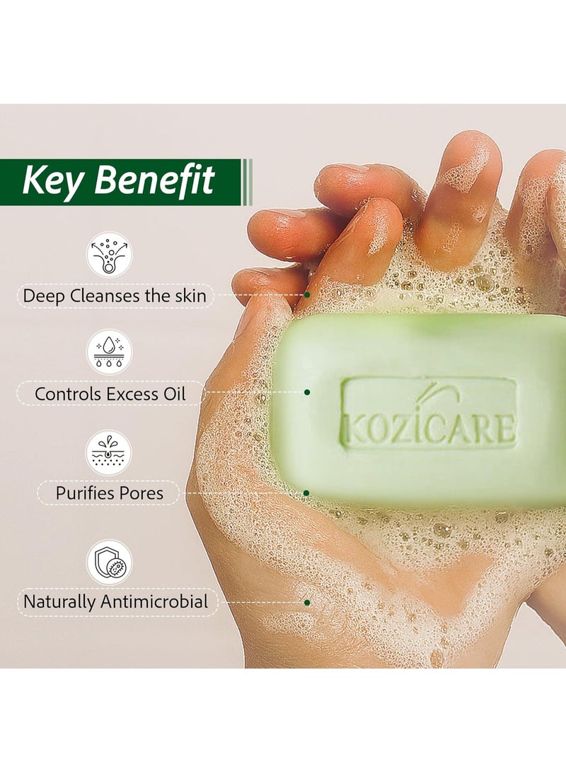 Kozicare  Neem Tulsi soap| 75g*3 - Image 3