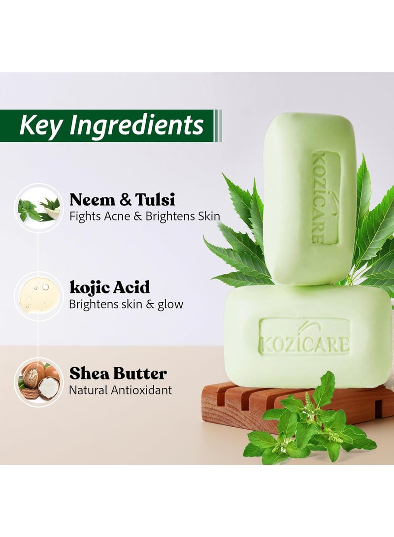 Kozicare  Neem Tulsi soap| 75g*3 - Image 4