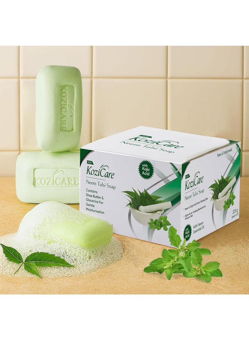 Kozicare  Neem Tulsi soap| 75g*3 - Image 2