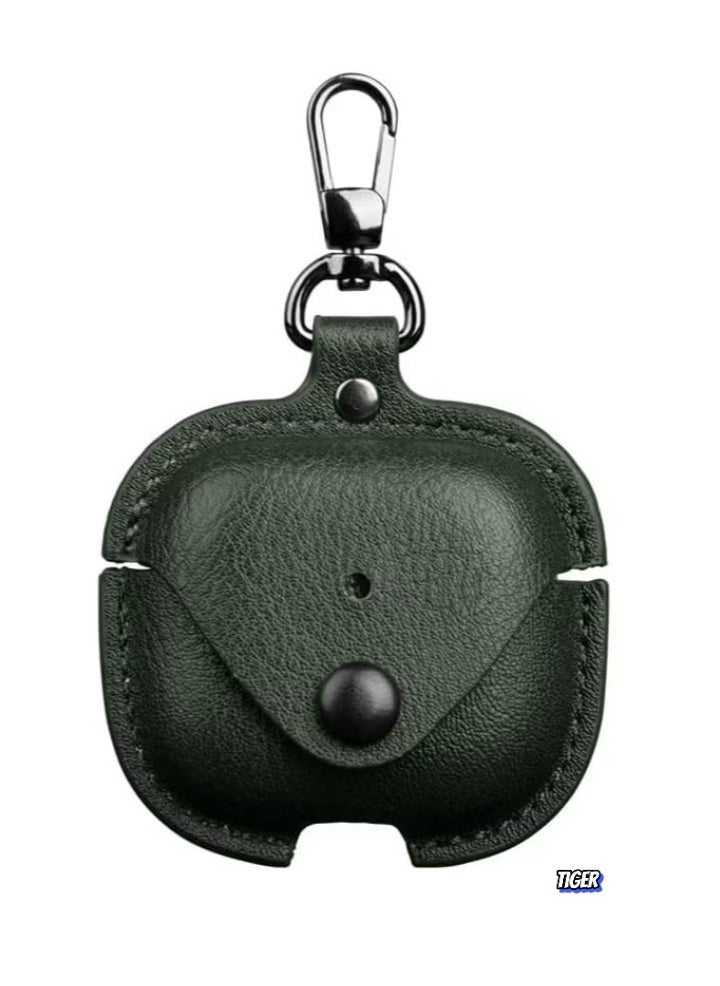 TIGER PU Leather Case Compatible with AirPods 4 2024 – Anti-Scratch Protective Cover with Keyring for AirPods 4, Premium Leather Case for AirPods 4 2024 - Image 2