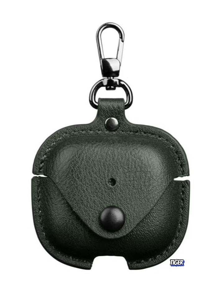 TIGER PU Leather Case Compatible with AirPods 4 2024 – Anti-Scratch Protective Cover with Keyring for AirPods 4, Premium Leather Case for AirPods 4 2024 - Image 1