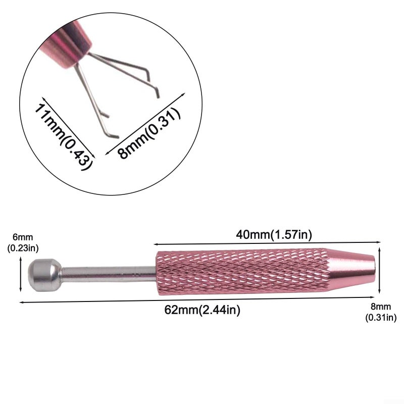 4 Claw Stainless Steel Tweezer Electronic Components Jewelry Beads Small Screws Holder - Image 3