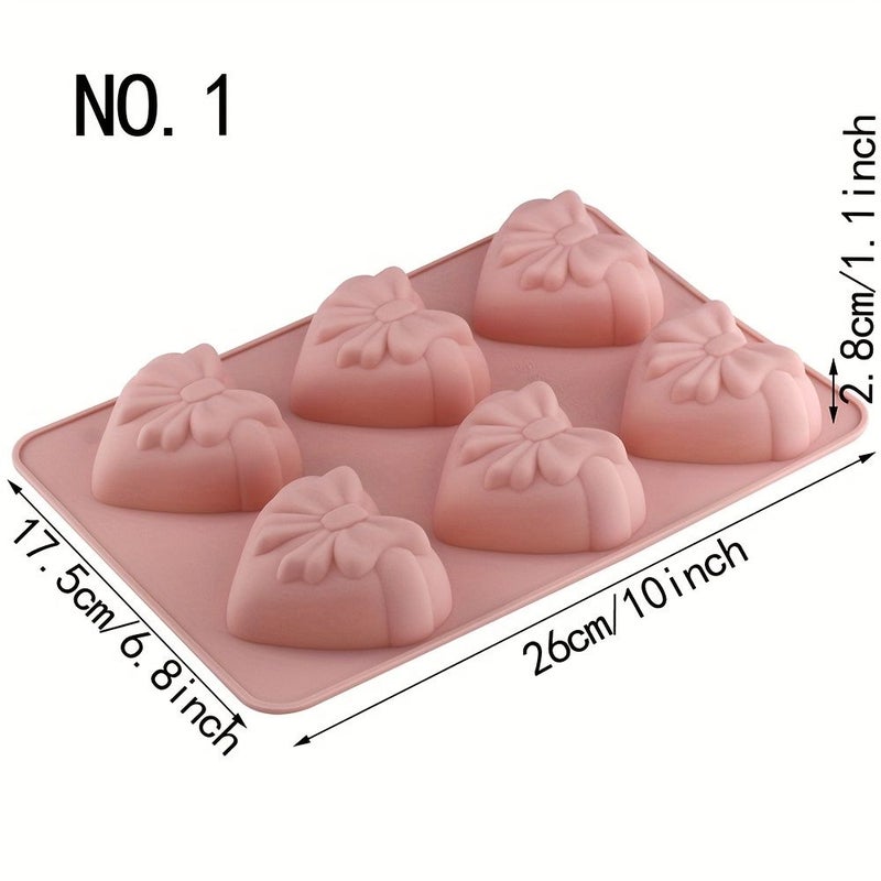 1pcs Heart Shaped Silicone Cake Mold For Valentine Mousse - Image 2