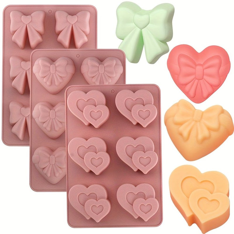 1pcs Heart Shaped Silicone Cake Mold For Valentine Mousse - Image 1