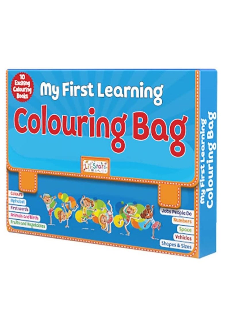 PEGASUS Coloring Bag with 10 coloring books for Kids  - Image 1