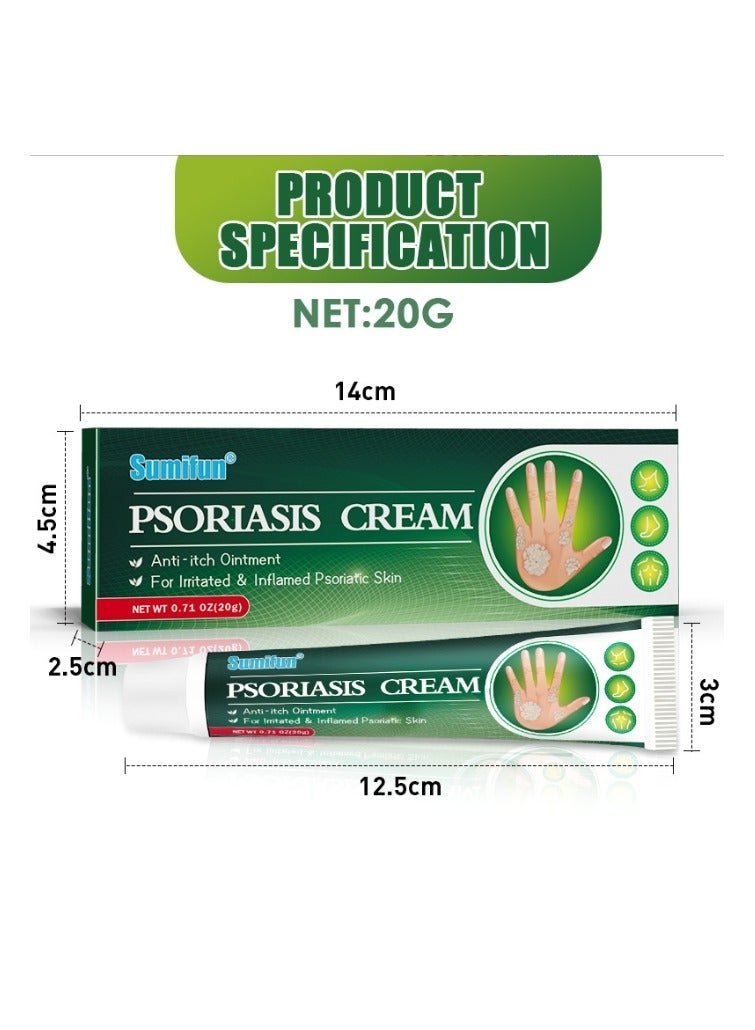 سوميفون كريمات الصدفية الأكزيما العشبية الصينية الطبيعية 20 جرام، مرهم التهاب الجلد والأكزيما والحكة والصدفية، كريمات الصدفية، علاج الصدفية، كريم مضاد للبكتيريا، لحكة الجسم - Image 5