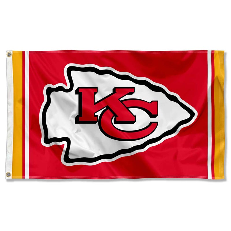 WinCraft WinCraft Kansas City Chiefs KC Large 3x5 Flag  - Image 1