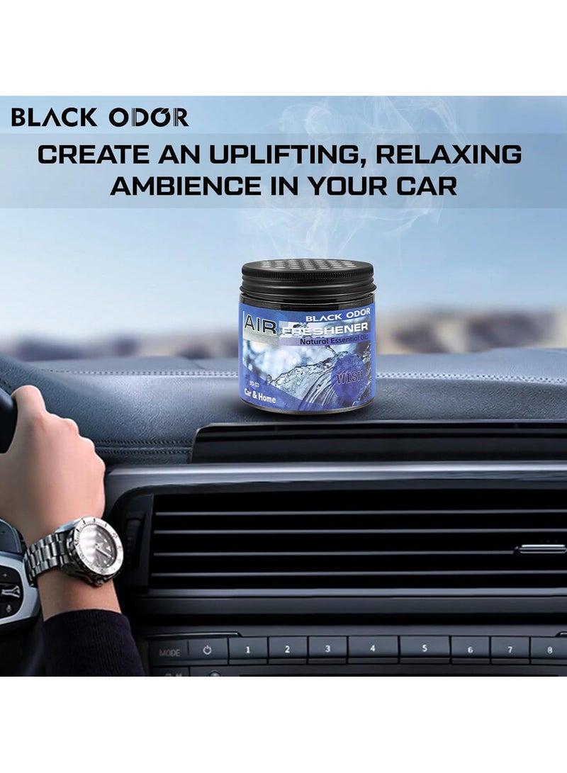 Black Odor Wish Car Air Freshener 180G Premium Essential Oil Infused Fragrance for Cars, Homes, and Offices BO-03  - Image 3