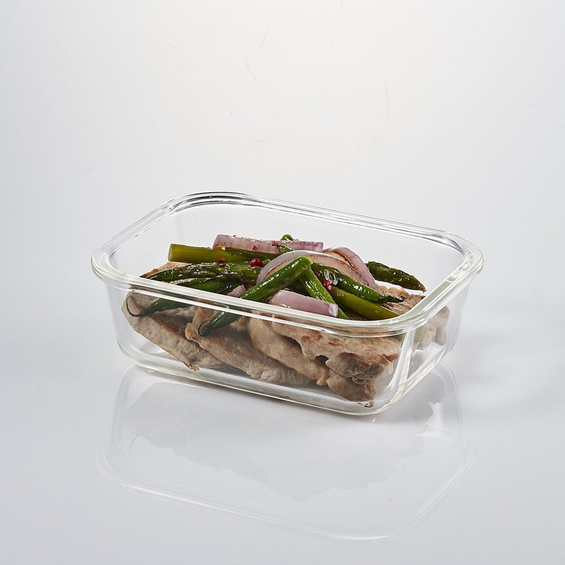 LocknLock Oven Glass Rectangular Food Container 730ml , Airtight with 4-Side Locking Lid, Microwave & Oven Safe, Durable Heat-Resistant Glass for Baking, Meal Prep, and Leftovers - Image 5