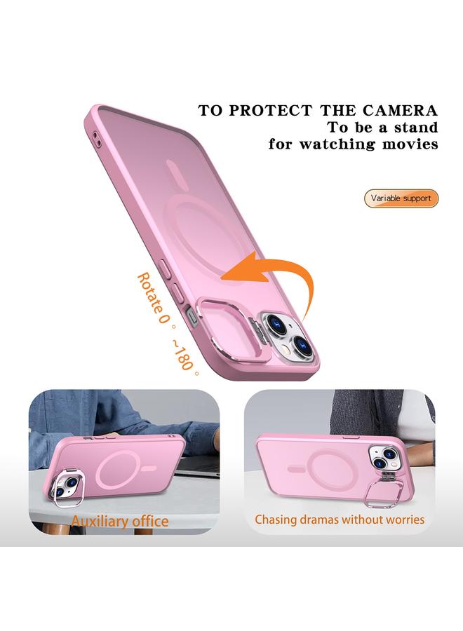 اس-توب جراب هاتف مغناطيسي من MagSafe لهاتف iPhone 14 مزود بحامل كاميرا معدني غير مرئي - Image 5