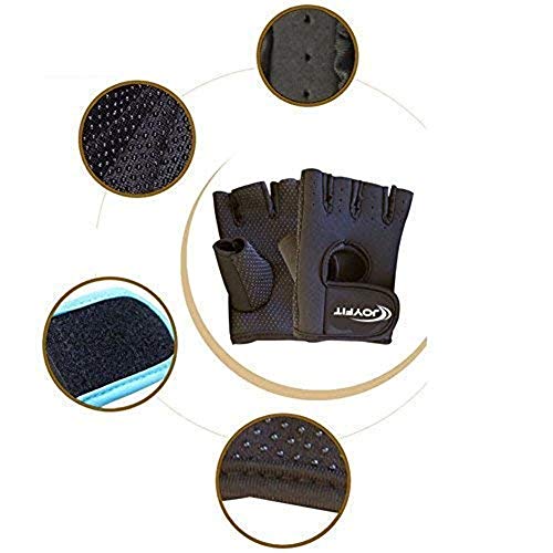 Joyfit Workout Gloves with Wrist Support, Comfortable Padding and Finger Protection for Home and Gym Training, Fitness, Weightlifting, Exercise, Calisthenics, Pull ups for Men and Women (Pair) - Image 2