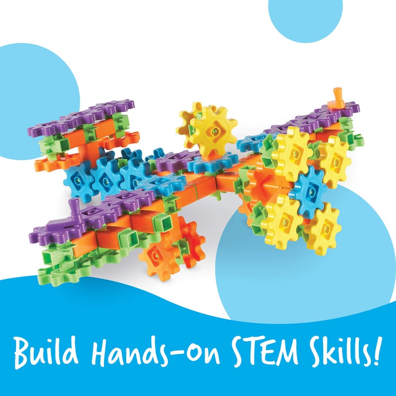 Learning Resources Gears! Gears! Gears! Super Building Toy Set, STEM Toys, Construction Toys, Gears for Kids, 150 Pieces, Ages 3+ - Image 3