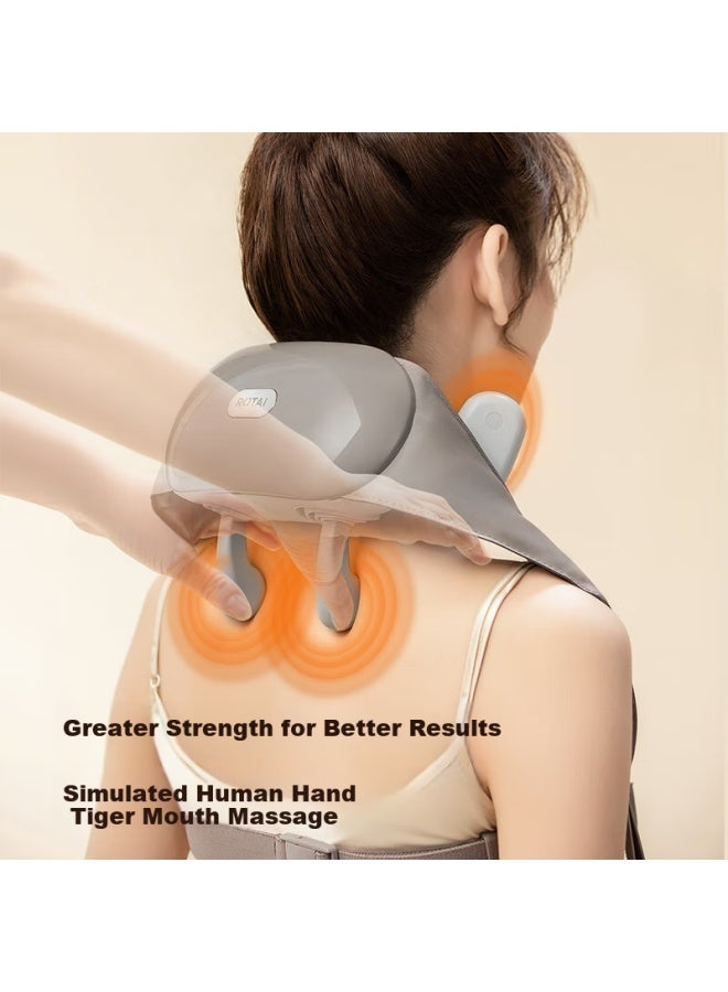 RONGTAI Rongtai Cervical Massager Shoulder Massager Shawl Massager Neck Shoulder Trapezius Lumbar Leg Neck Massager Full Body Gift For Parents Festival Birthday Gift For Boyfriend And Girlfriend  - Image 4