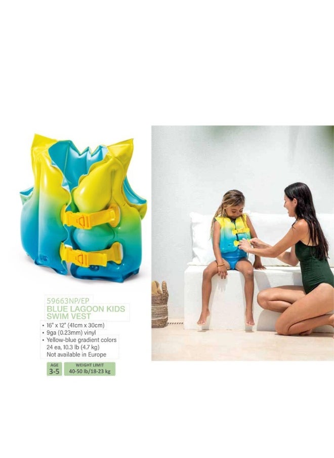 INTEX Blue Lagoon Kids Swim Vest  - Image 2