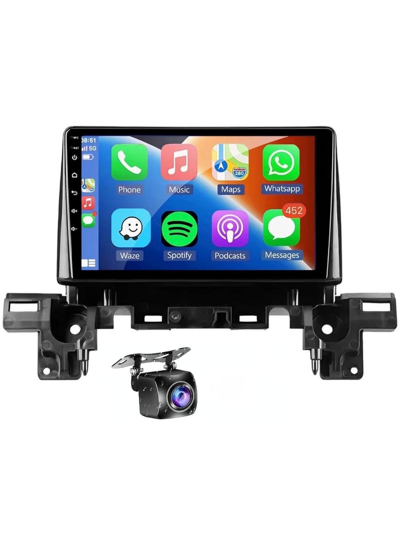 SHEZA STAR Android Car Stereo for Mazda CX-5 2017-2023 4GB RAM 32GB ROM Support Carplay, M-Link Wi-Fi BT, Radio GPS, 9 Inch IPS Touch Screen with AHD Camera Included - Image 1