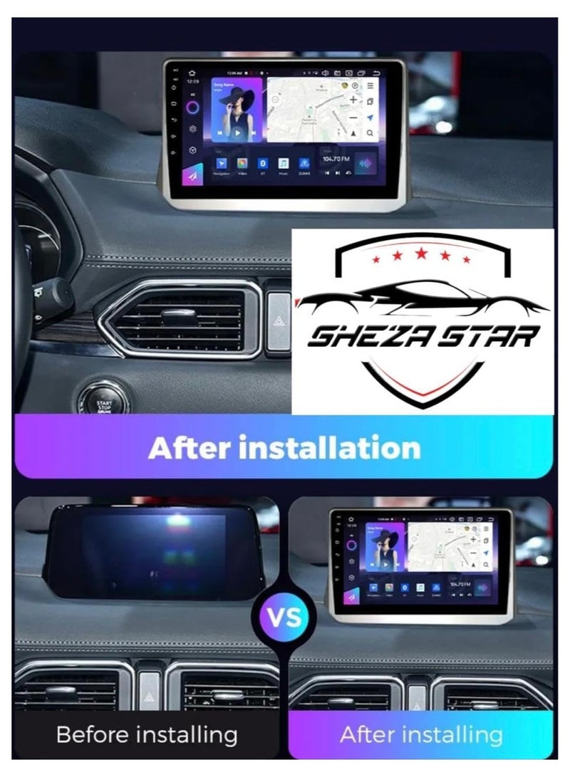 SHEZA STAR Android Car Stereo for Mazda CX-5 2017-2023 4GB RAM 32GB ROM Support Carplay, M-Link Wi-Fi BT, Radio GPS, 9 Inch IPS Touch Screen with AHD Camera Included - Image 2