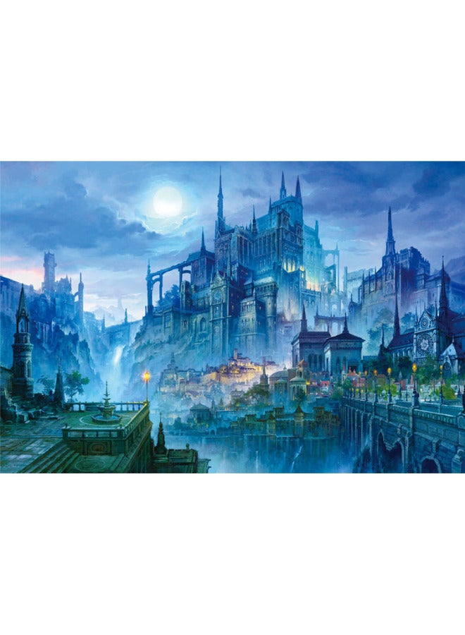 Love Picture Art Wooden Puzzle 1000 Cartoon Art Painting Landscape Picture Educational Toys High Difficulty-Color:1000 Piece Sunday Wood Partition - Image 2