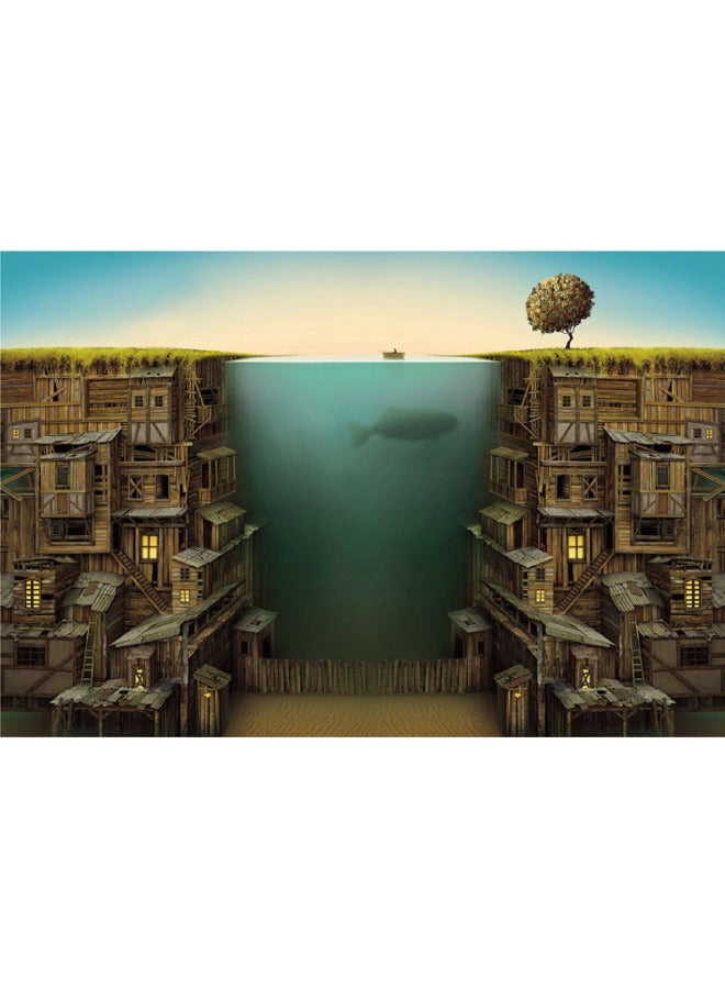 Love Picture Art Wooden Puzzle 1000 Cartoon Art Painting Landscape Picture Educational Toys High Difficulty-Color:1000 Piece Sunday Wood Partition - Image 3