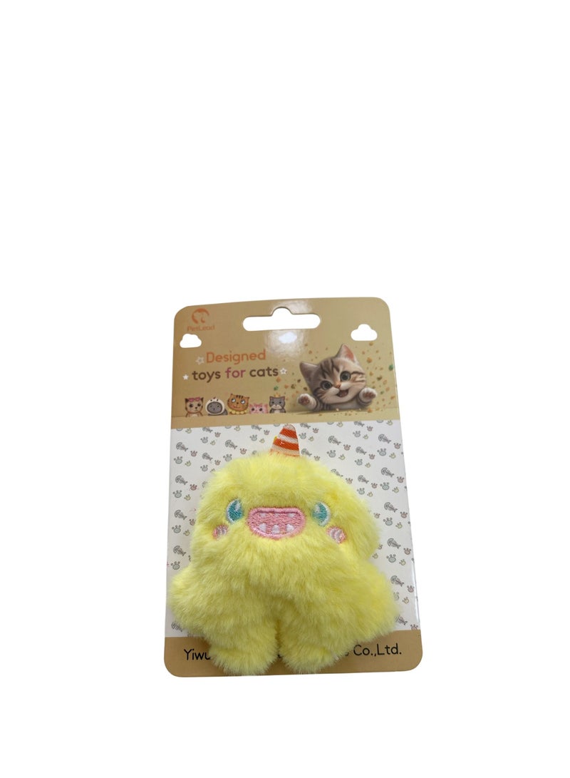 لعبة قطيفة على شكل وحش مقرن مخطط