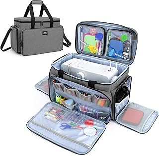 CURMIO CURMIO Sewing Machine Carrying Case for Most Standard Sewing Machine, Universal Travel Tote Bag with 2 Removable  - Image 1