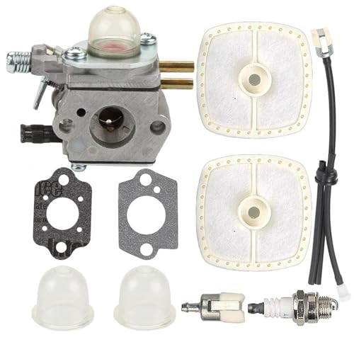 Butom Buttom SRM 2100 SRM 2400 Carburetor for Echo SRM-2100 SRM2100 GT2000 HC1500 GT-2000 PE2000 SRM-2400 SRM2400 GT2000R Hedge Trimmer Replace 12520013317 C1UK52 C1U-K52 - Image 1