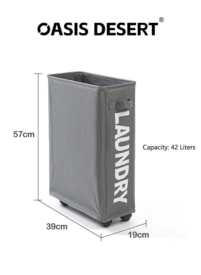 OASIS DESERT Fabric Storage Bucket, Dirty Clothes Basket, Dirty Clothes Storage Basket, Laundry Basket, Household Daily Use0000-- - Image 1