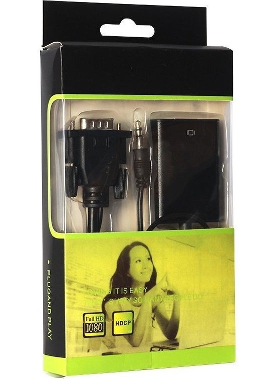 melekstore Powermaster PM-18637 VGA Male To HDMI Female Converter Cable  - Image 2