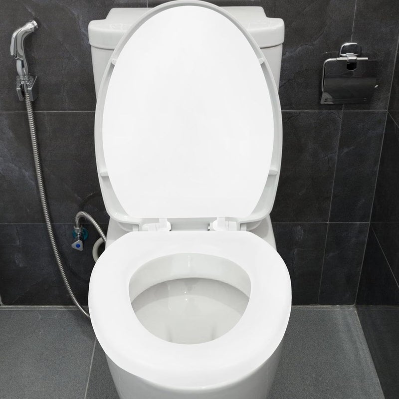 Thickened Foam Toilet Seat Cover Soft Padded Bathroom Toilet Lid Replacement Cushion White V-shaped Foam Cushion for Comfortable - Image 4