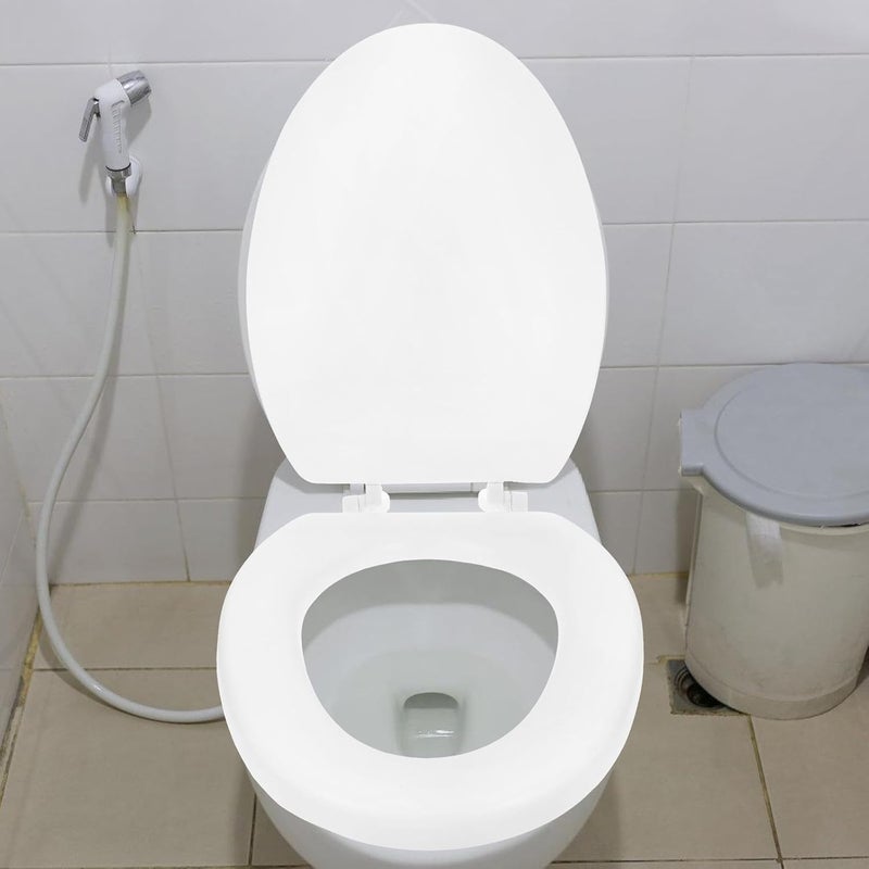 Thickened Foam Toilet Seat Cover Soft Padded Bathroom Toilet Lid Replacement Cushion White V-shaped Foam Cushion for Comfortable - Image 5