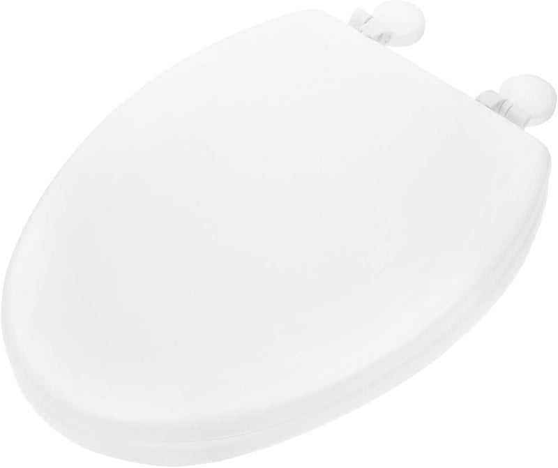 Thickened Foam Toilet Seat Cover Soft Padded Bathroom Toilet Lid Replacement Cushion White V-shaped Foam Cushion for Comfortable - Image 1