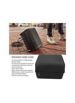 Sorandy Hard Case For S1 Pro Portable Wireless Bluetooth Speaker Travel Carrying Storage Holder Bag With Zipper Fit For Charger Adapter And Usb Cable Accessories Case Only Black  - Image 2