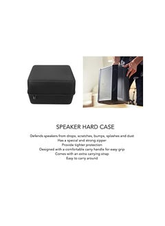 Sorandy Hard Case For S1 Pro Portable Wireless Bluetooth Speaker Travel Carrying Storage Holder Bag With Zipper Fit For Charger Adapter And Usb Cable Accessories Case Only Black  - Image 3
