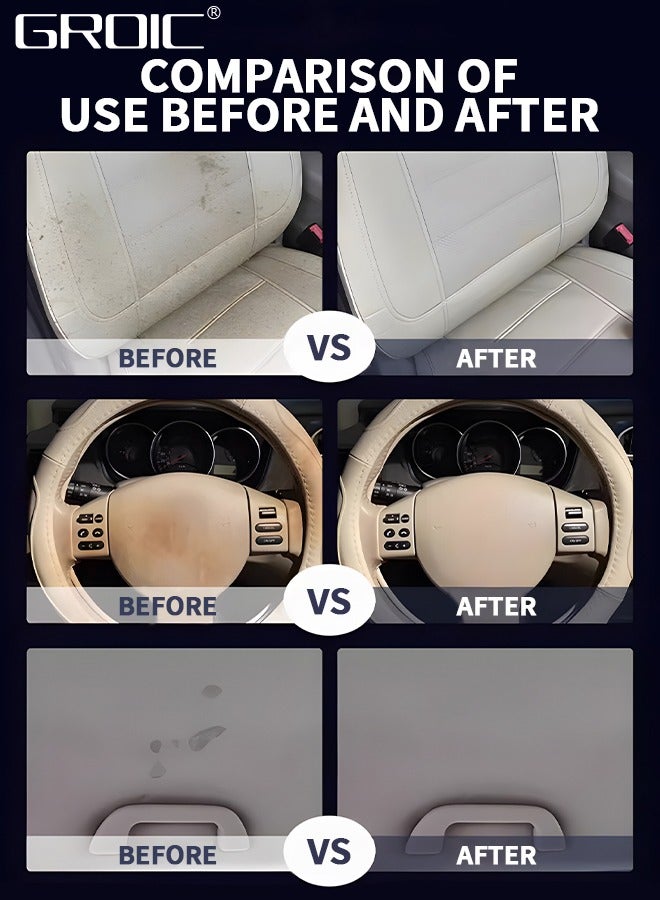 GROIC Microfiber Car Cleaning Cloth Automotive Interior Cleaning Wipes Vehicle Wet Wipes,Automobile Leather Quick Decontamination Nursing Supplies Automobile Cleaning Tool - Image 3