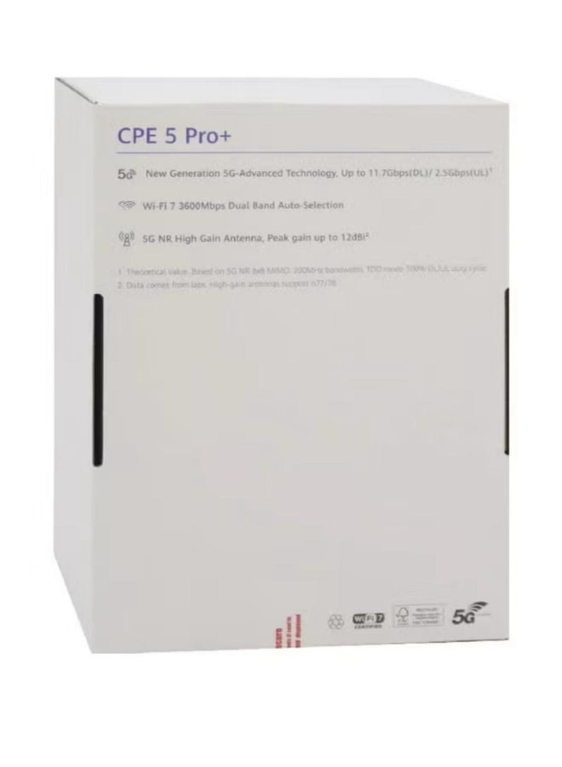 Zowee Technology 5G Router Pro 5 Plus,  Latest Router That Supports All Companies, CPE 5 PRO+ H165-383 Supports WIFI 7 White - Image 2