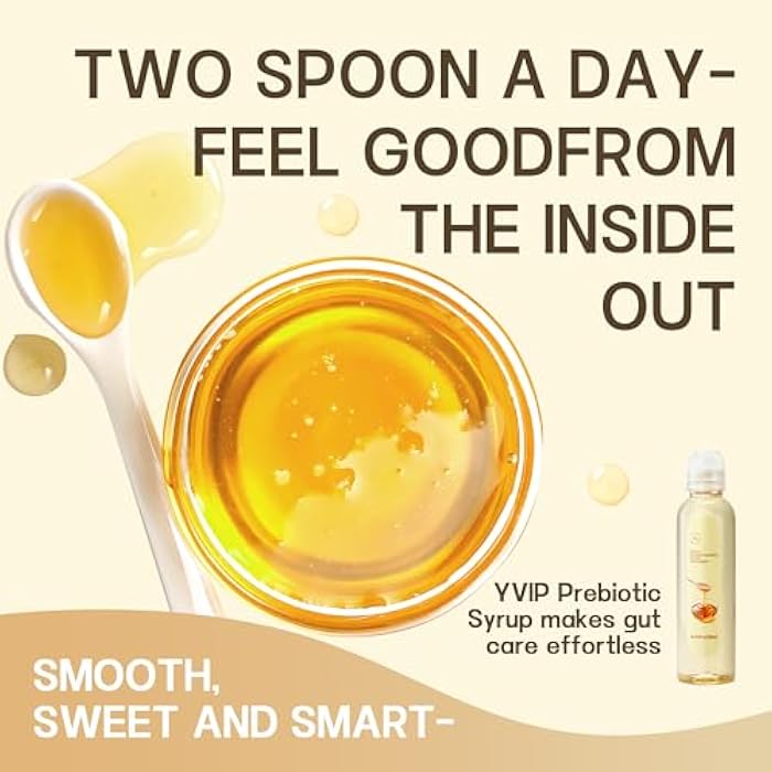 YVIP Prebiotic Fiber Supplement Fructooligosaccharides (FOS) Syrup Prebiotics Intestinal Support Fiber for Colon & Gut Health - Plant-Based, Vegan Friendly (290mL) - Image 3