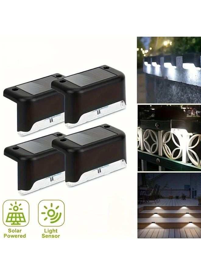 8 Pack Brown Solar Deck Lights For Outdoor Garden Patio Yard - Image 5