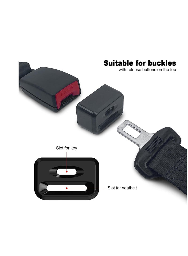 Seat Belt Buckle Cover for Kids Prevent Unbuckling with Universal Fit 2 Pack Black Safety Guards - Image 5