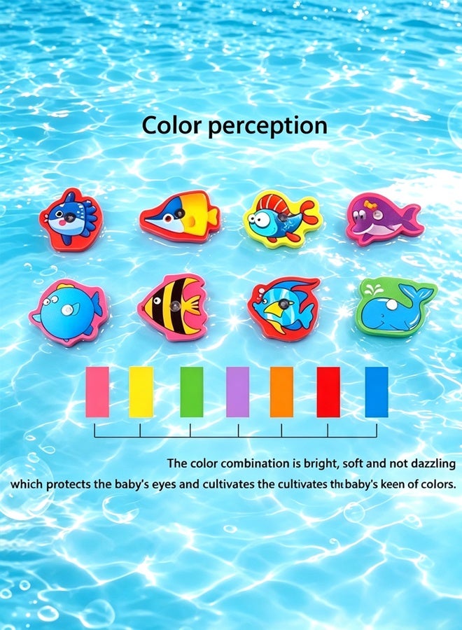 Comysubao Magnetic Fishing Game for Kids, Wooden Magnet Fishing Toy with Cute Pink Fish, Preschool Kindergarten Learning Activity, Fine Motor Skills Development for Toddlers Boys Girls, Birthday Gift - Image 3