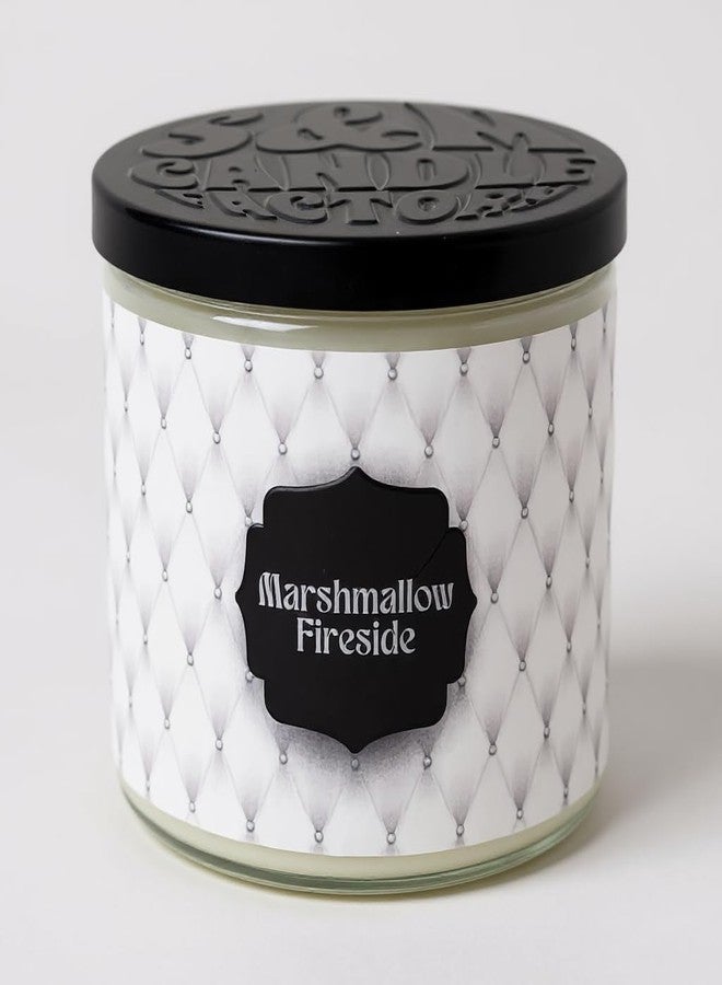 S&M Candle Factory شمعة مارشميلو بجانب المدفأة ~ شمعة كبيرة بثلاث فتائل معطرة للغاية ~ مزيج من شمع الصويا وجوز الهند - Image 1