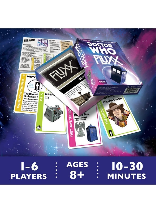 Looney Labs Looney Labs Doctor Who Fluxx Card Game - Whovian Delight with Quick Rounds  - Image 2