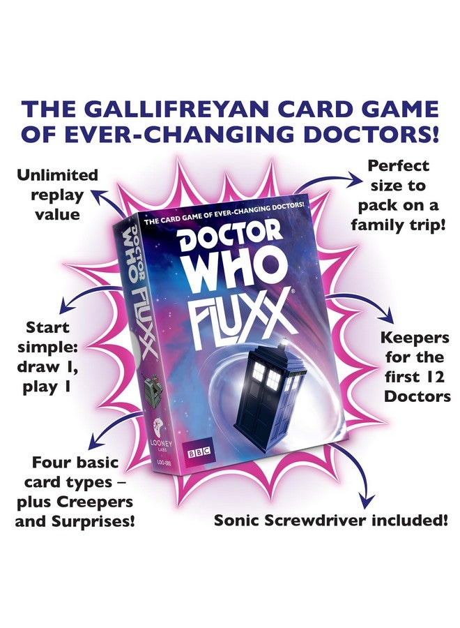 Looney Labs Looney Labs Doctor Who Fluxx Card Game - Whovian Delight with Quick Rounds  - Image 3