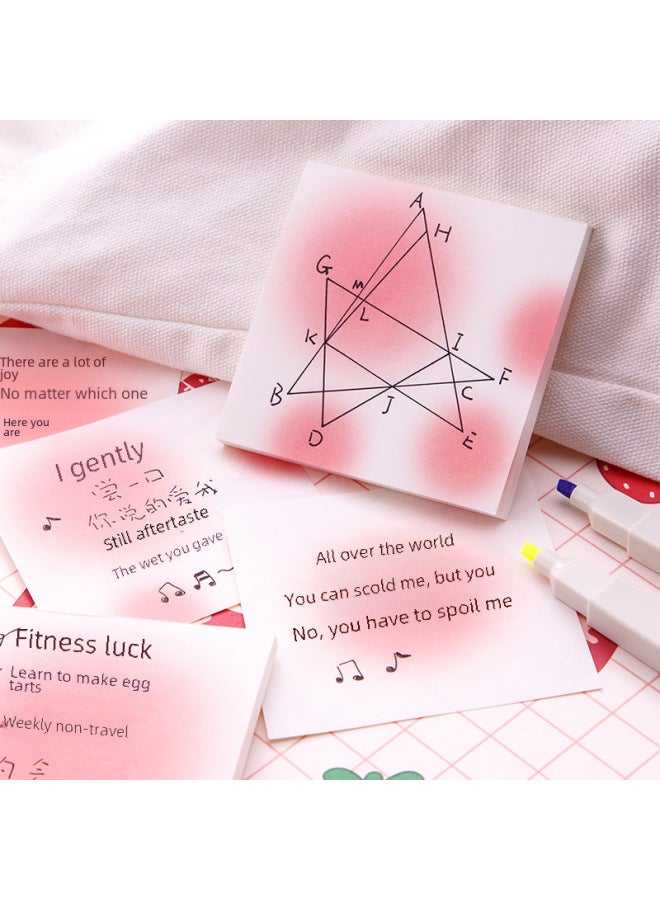 Twilight Little Red Book With Notebook Blush Halo Gradual Change Notebook Memo Hand Account Small Notebook - Image 3