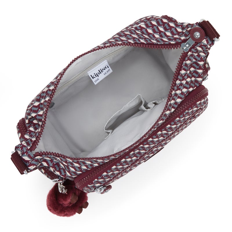 kipling Gabbie S 3Dk Wine Medium Crossbody - Image 3