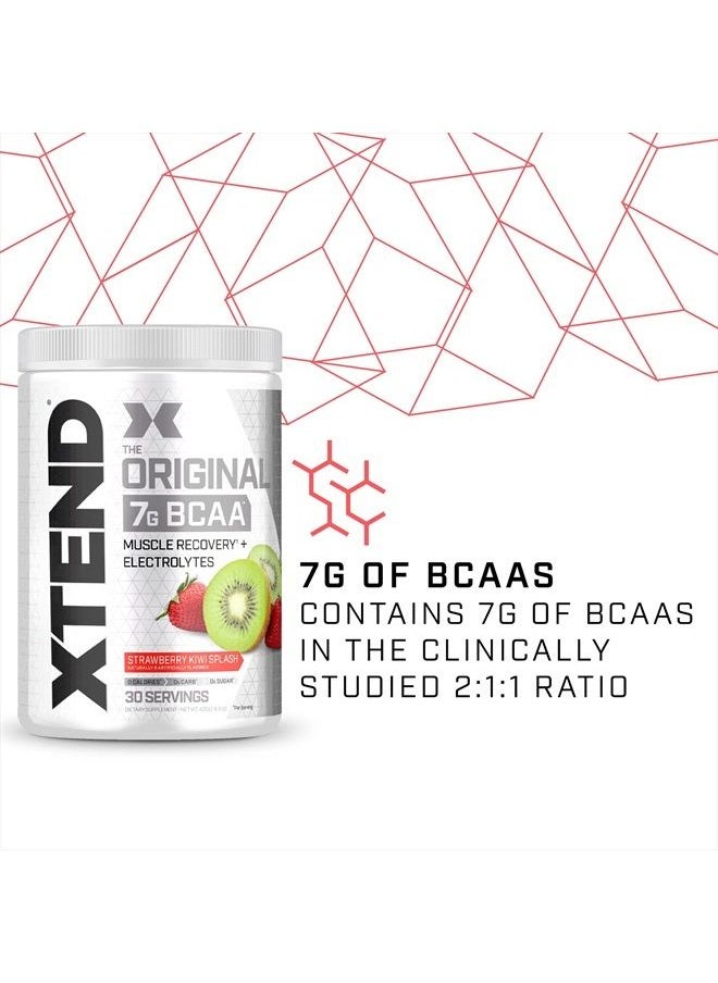 SCIVATION XTEND Original BCAA Powder Strawberry Kiwi Splash Sugar Free Post Workout Muscle Recovery Drink with Amino Acids 7g BCAAs for Men And Women - 30 Servings  - Image 3
