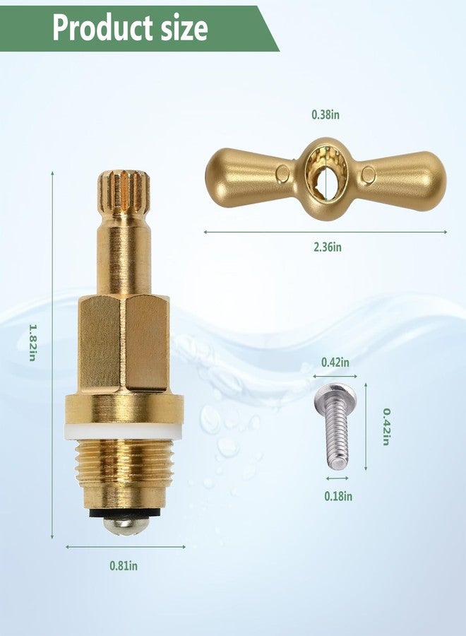 Delixike （A set）PK1100 Premium Brass Globe Valve Stem & Bonnet for Arrowhead Hose Bibs, Boiler Drains & Sill Faucets - Durable and Easy to Install - Image 2