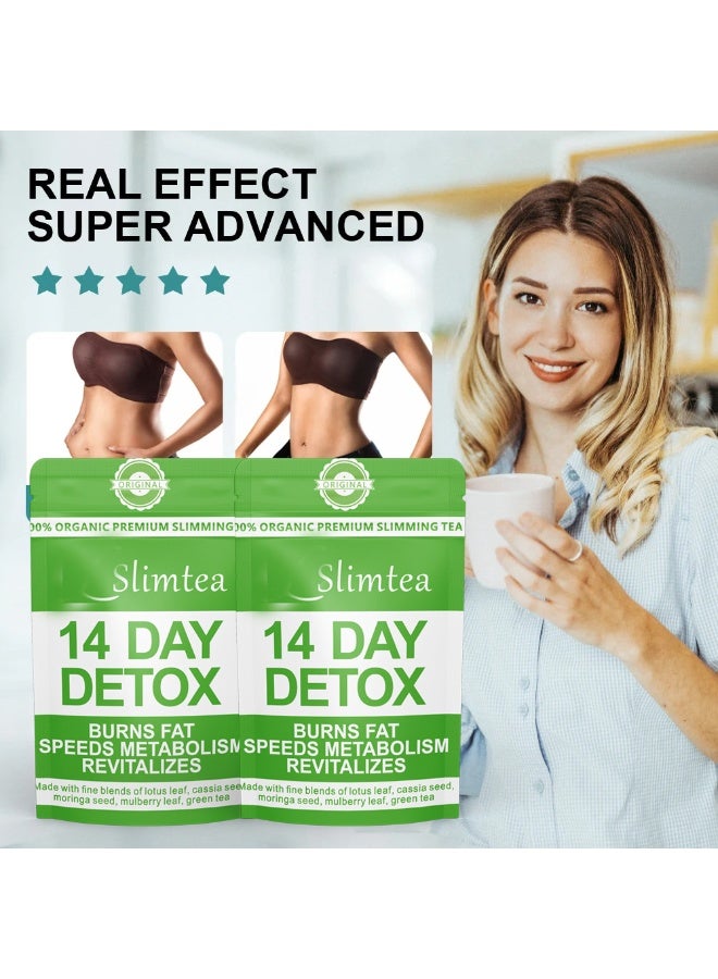 أوريجنال Detox Tummy Tea Bags, Weight Loss Slimming Tea, Support Healthy Digestive and Metabolism,14 bags - Image 5