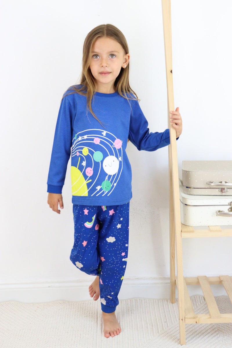 Harika Kids Girls-Boys (Unisex) Children's Interlock Fabric Medium Thickness Cotton Pajama Set - Image 1