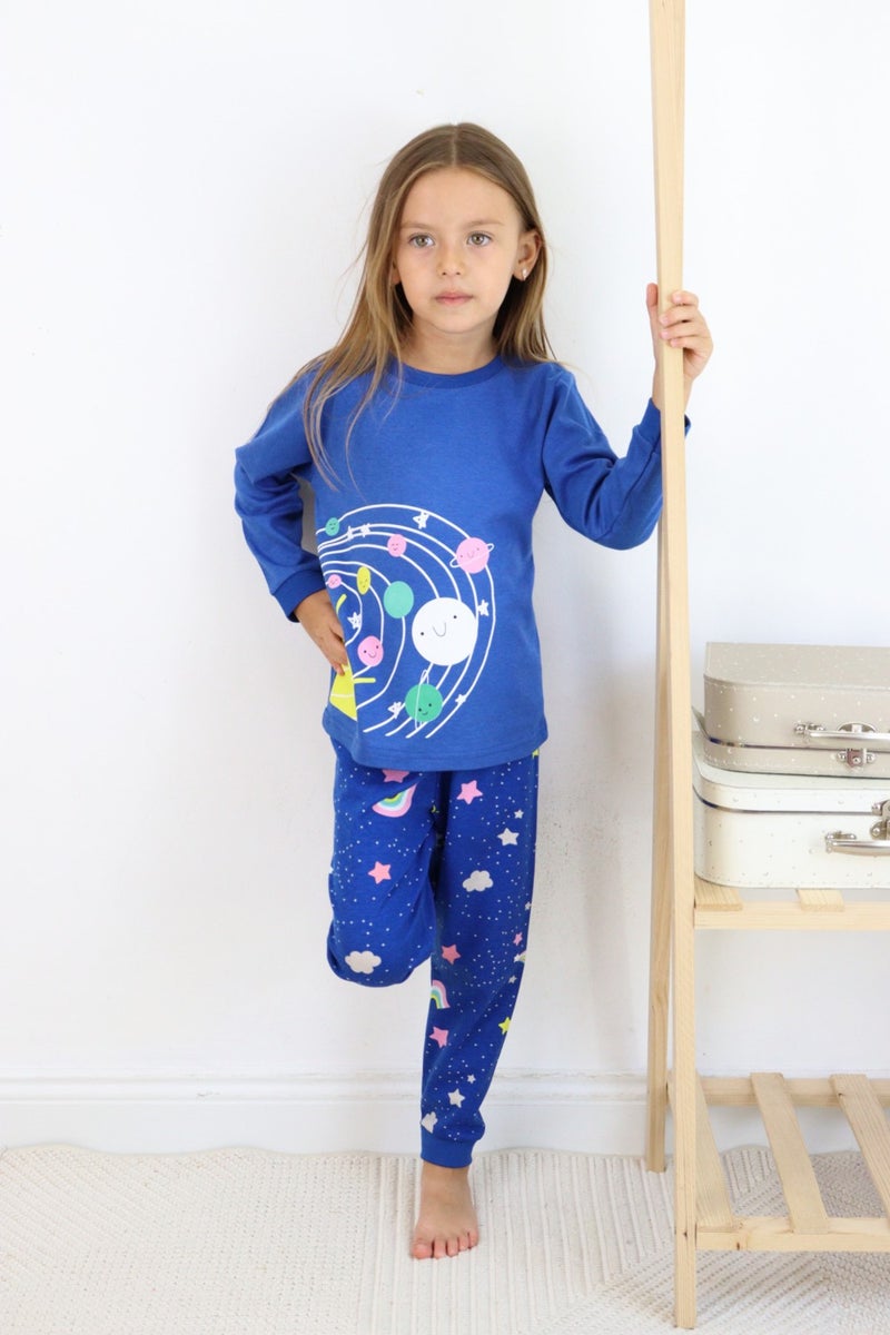 Harika Kids Girls-Boys (Unisex) Children's Interlock Fabric Medium Thickness Cotton Pajama Set - Image 4