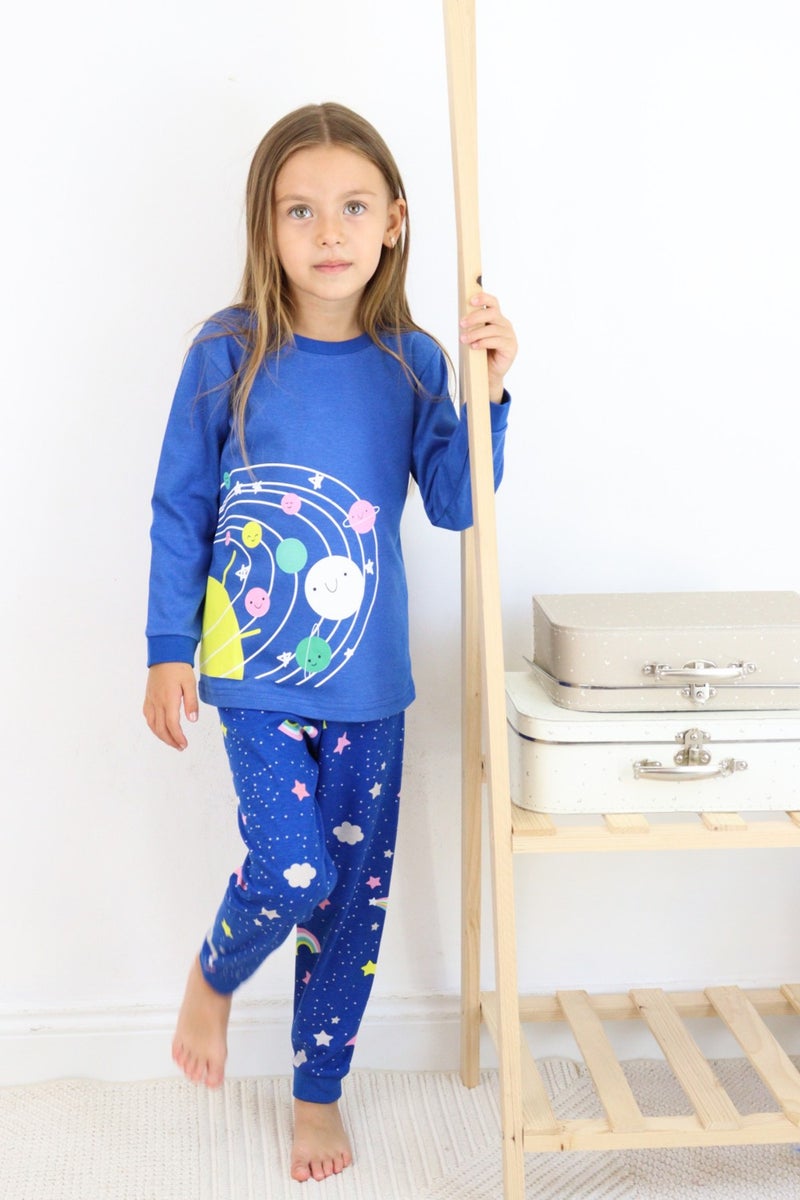 Harika Kids Girls-Boys (Unisex) Children's Interlock Fabric Medium Thickness Cotton Pajama Set - Image 3